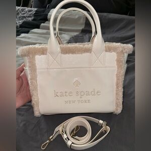 Cream Kate Spade crossbody bag